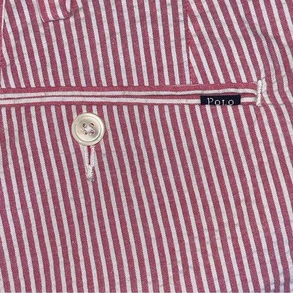 Polo Ralph Lauren Pink Seersucker Shorts Size 40” Stretch Straight Fit Men’s - Picture 4 of 7